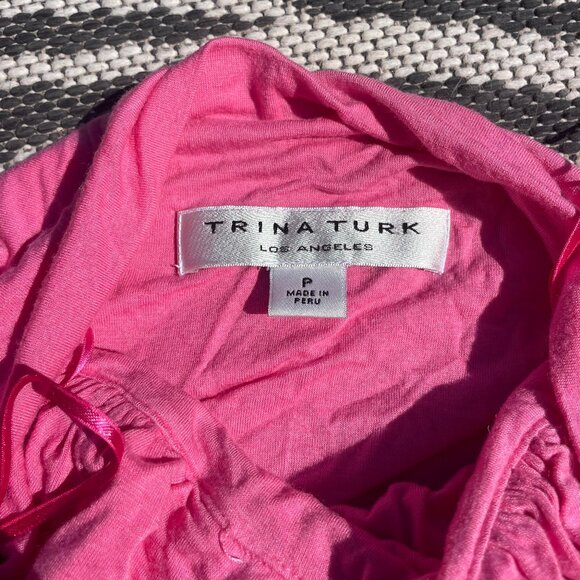 Trina Turk Pink Halter Top - Picture 2 of 4